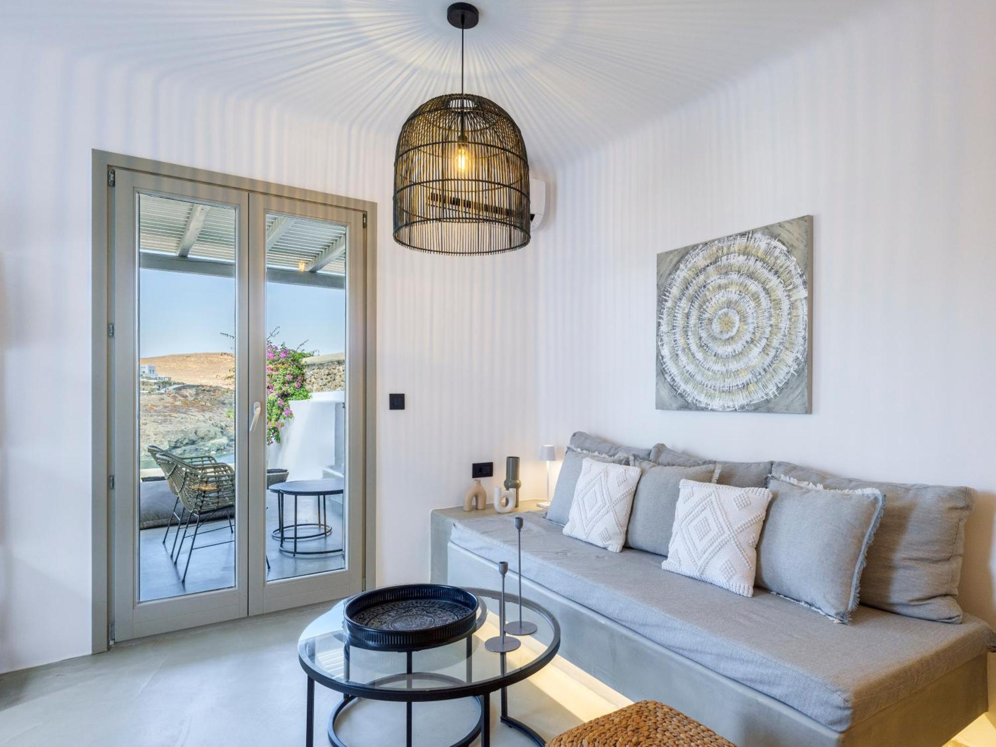 Merchia Beach Sea Rock & Sky Private Mykonos Residence المظهر الخارجي الصورة