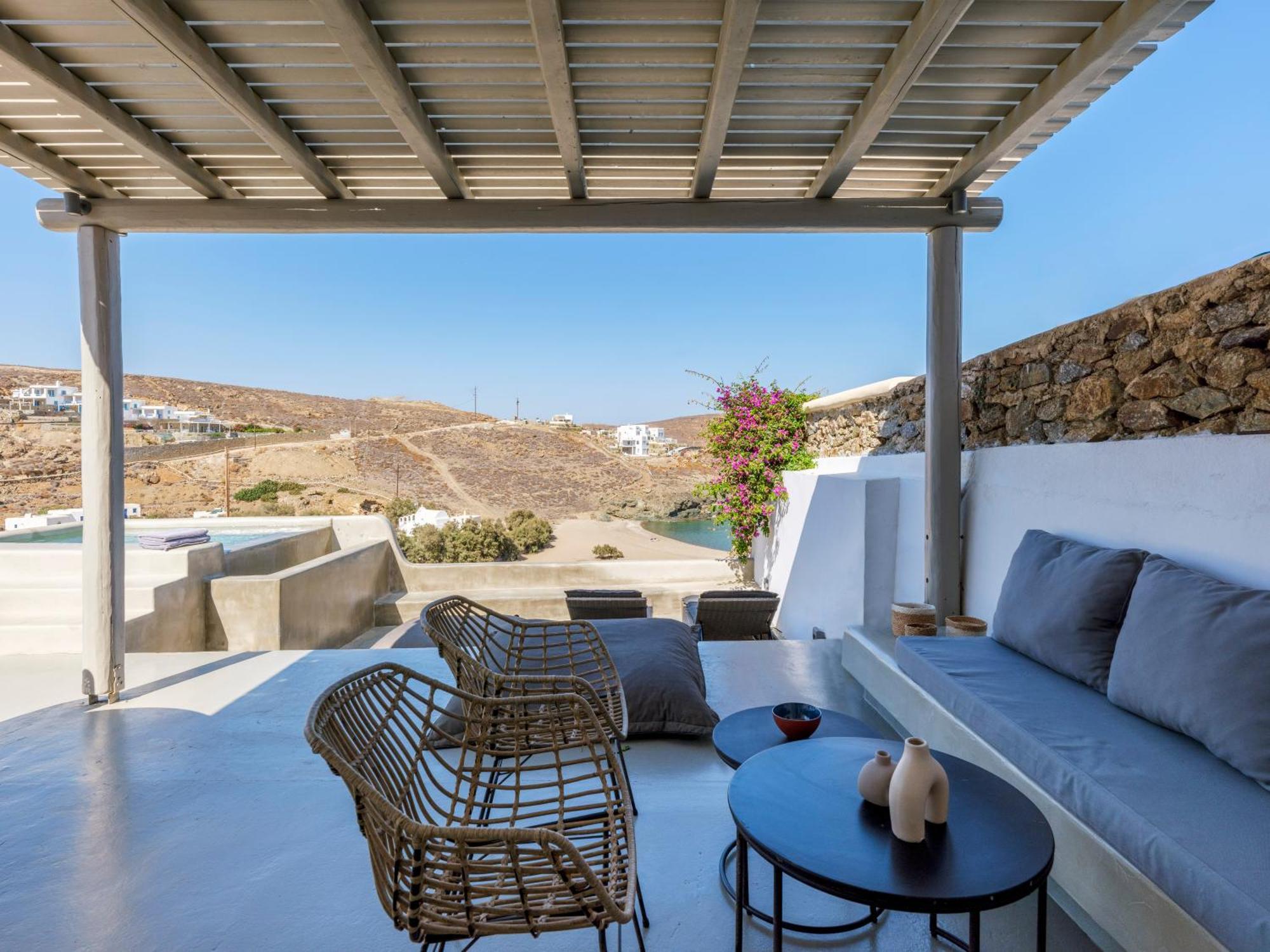 Merchia Beach Sea Rock & Sky Private Mykonos Residence المظهر الخارجي الصورة