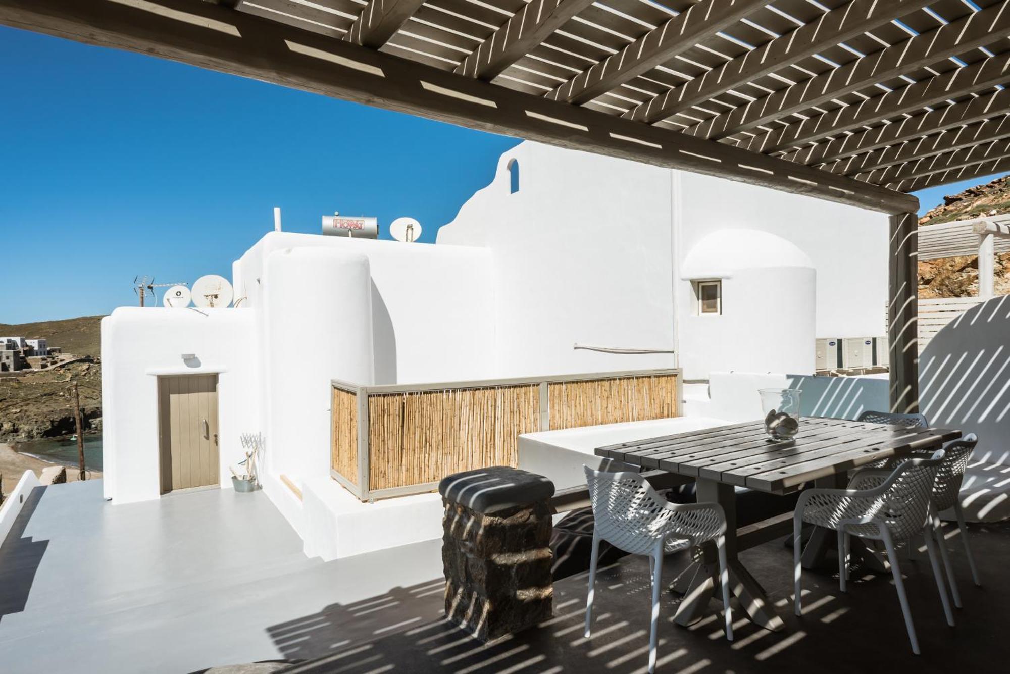 Merchia Beach Sea Rock & Sky Private Mykonos Residence المظهر الخارجي الصورة