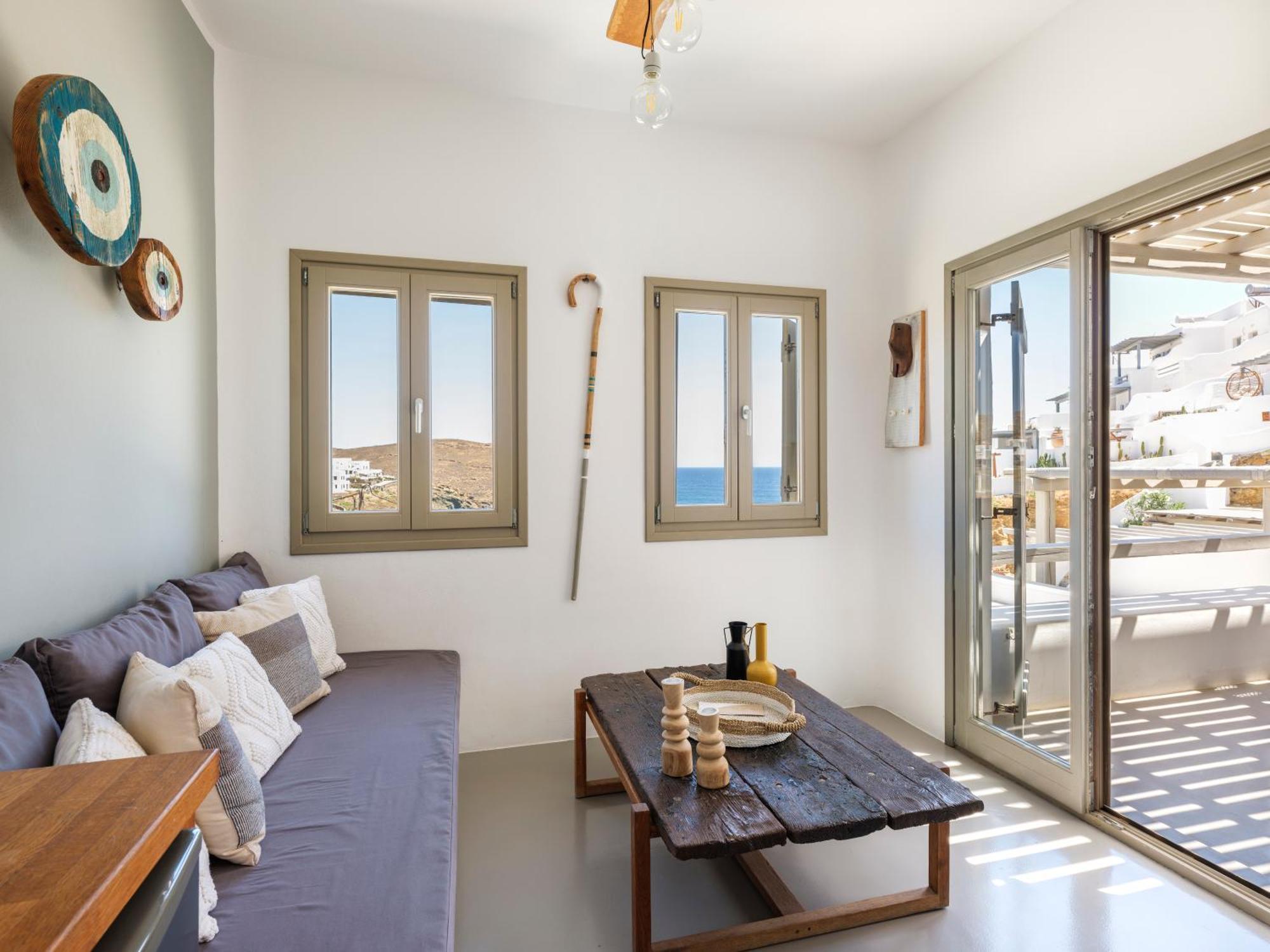 Merchia Beach Sea Rock & Sky Private Mykonos Residence المظهر الخارجي الصورة