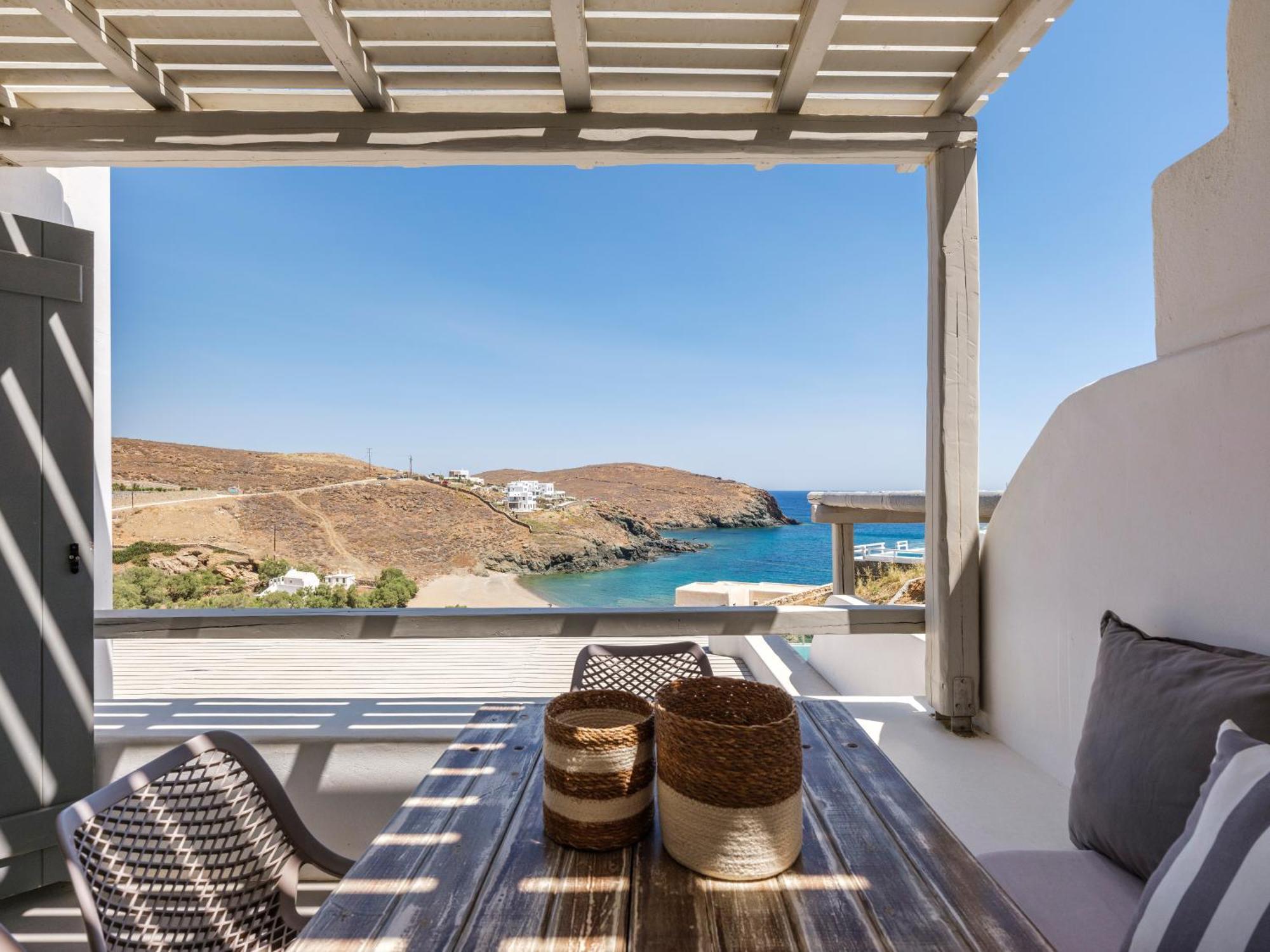 Merchia Beach Sea Rock & Sky Private Mykonos Residence المظهر الخارجي الصورة