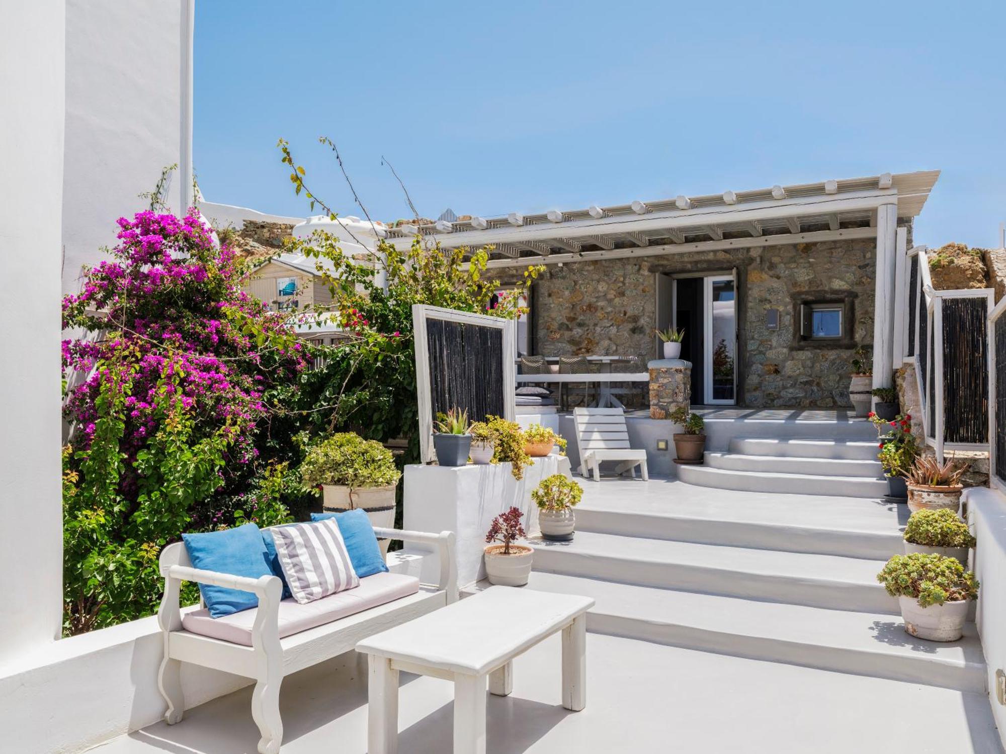 Merchia Beach Sea Rock & Sky Private Mykonos Residence المظهر الخارجي الصورة
