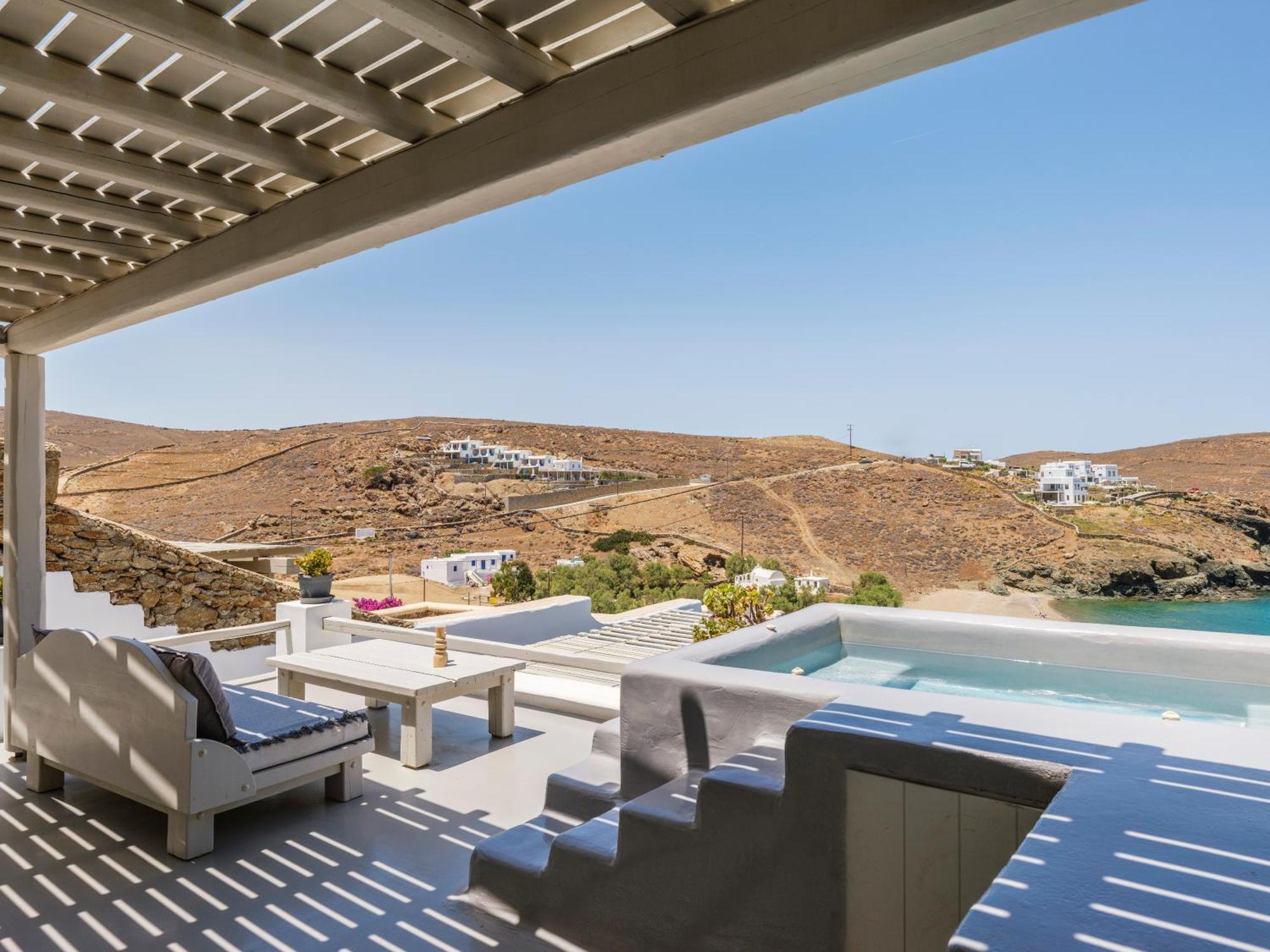 Merchia Beach Sea Rock & Sky Private Mykonos Residence المظهر الخارجي الصورة