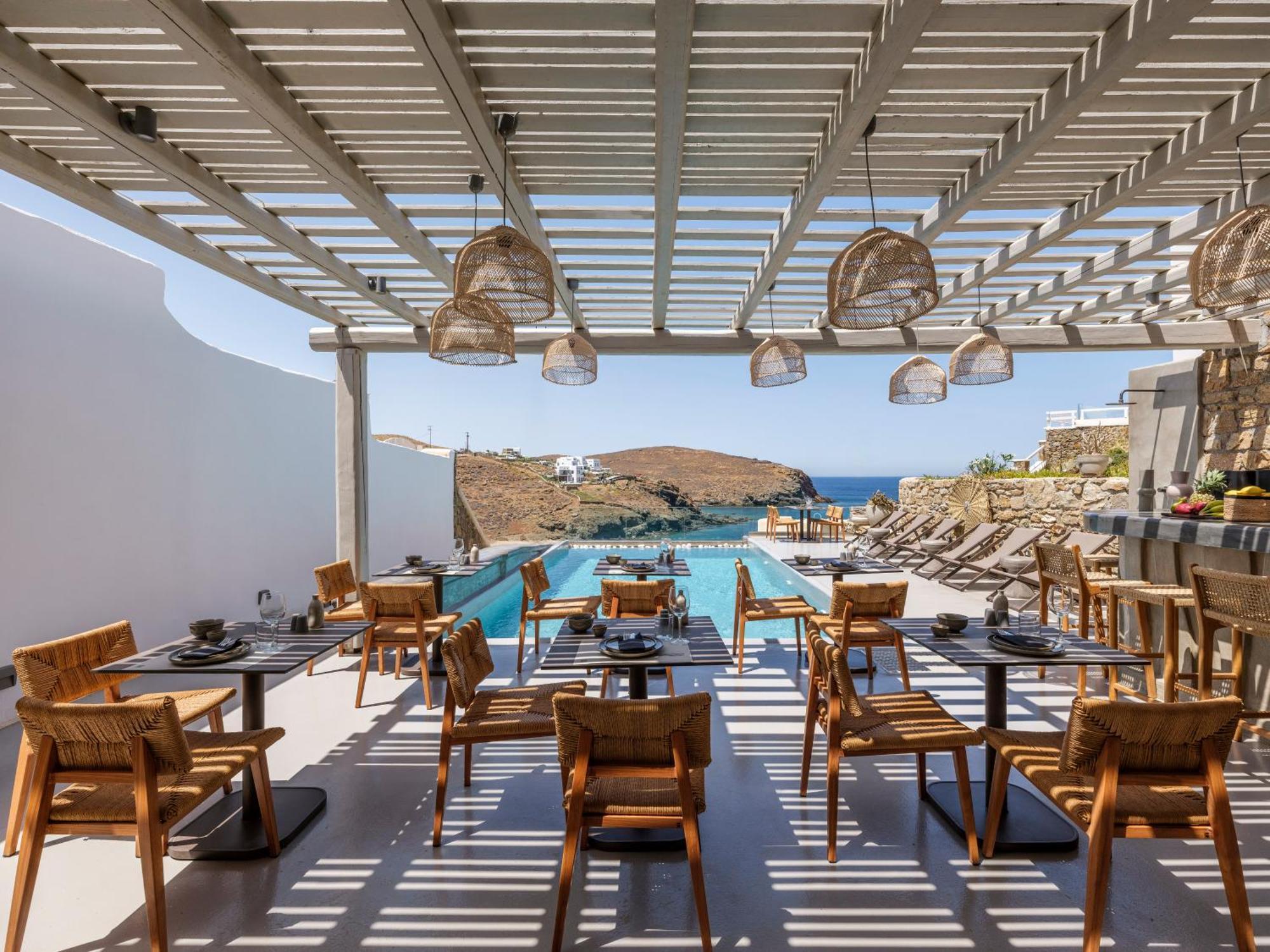 Merchia Beach Sea Rock & Sky Private Mykonos Residence المظهر الخارجي الصورة