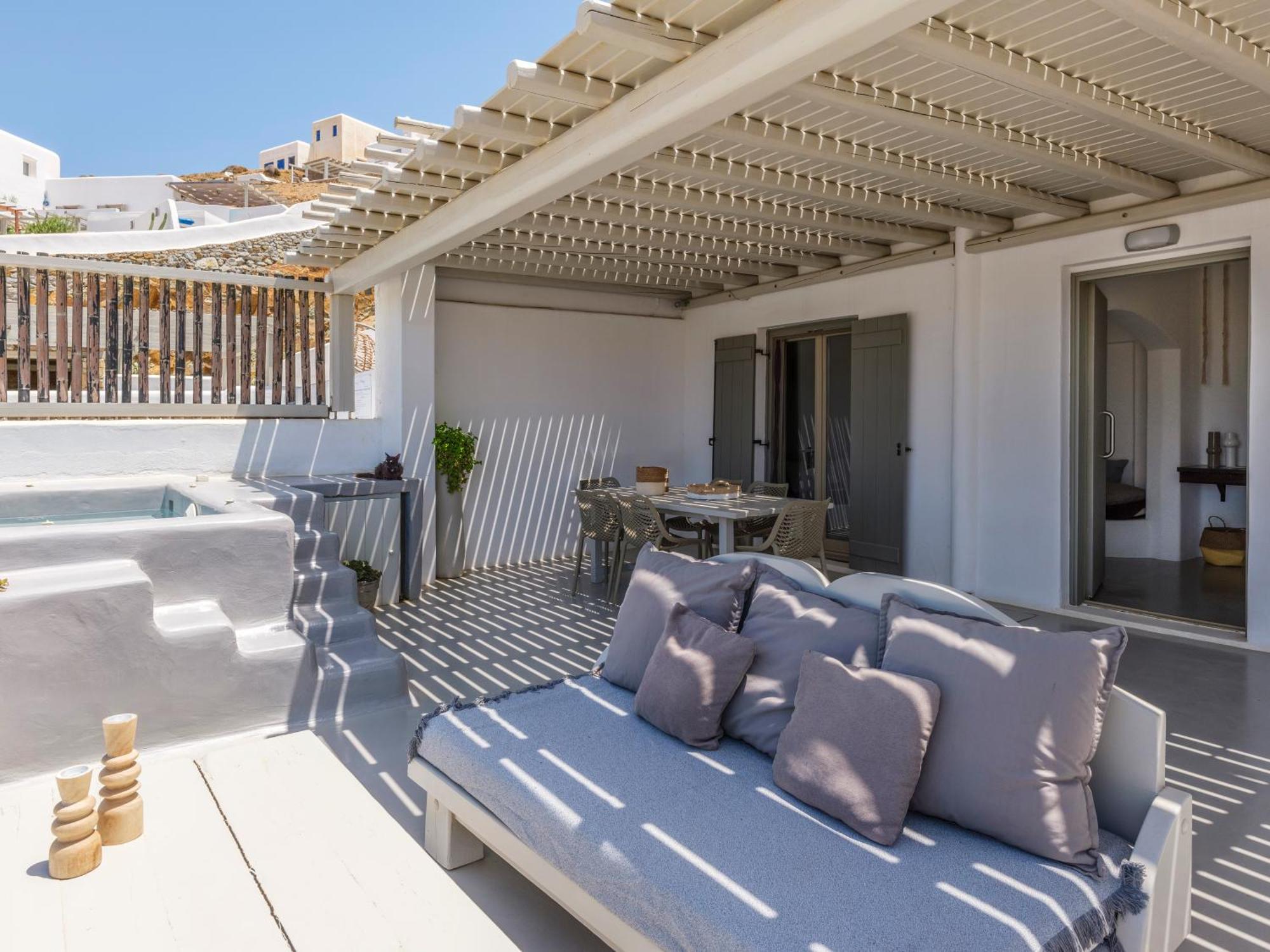 Merchia Beach Sea Rock & Sky Private Mykonos Residence المظهر الخارجي الصورة