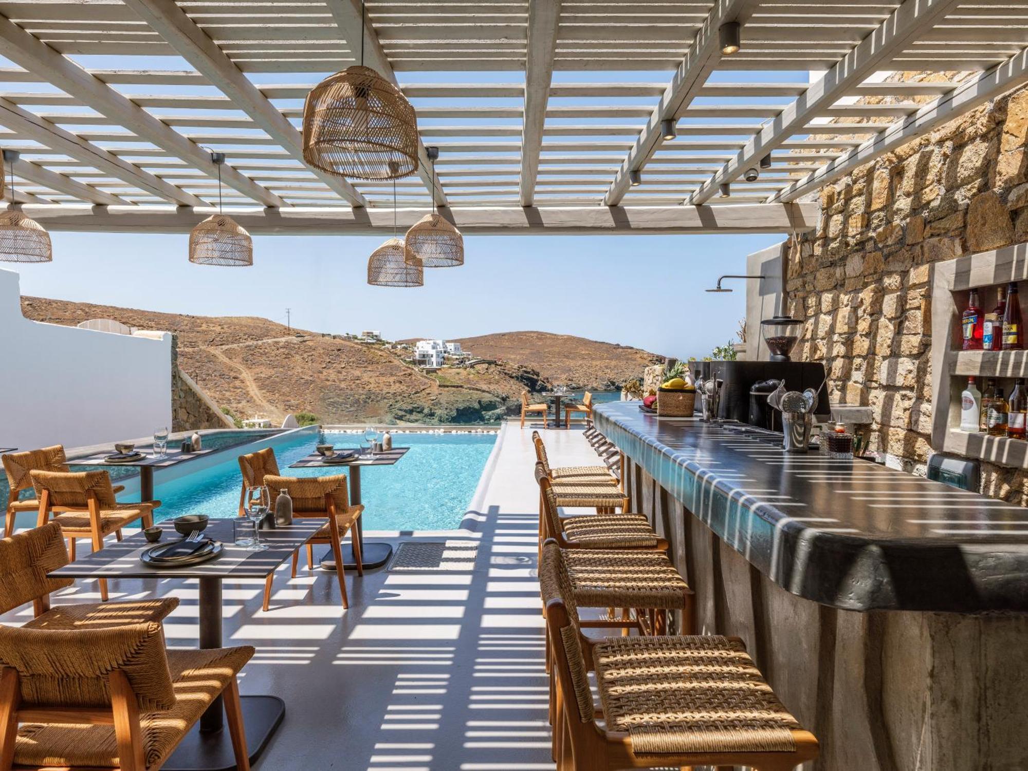 Merchia Beach Sea Rock & Sky Private Mykonos Residence المظهر الخارجي الصورة