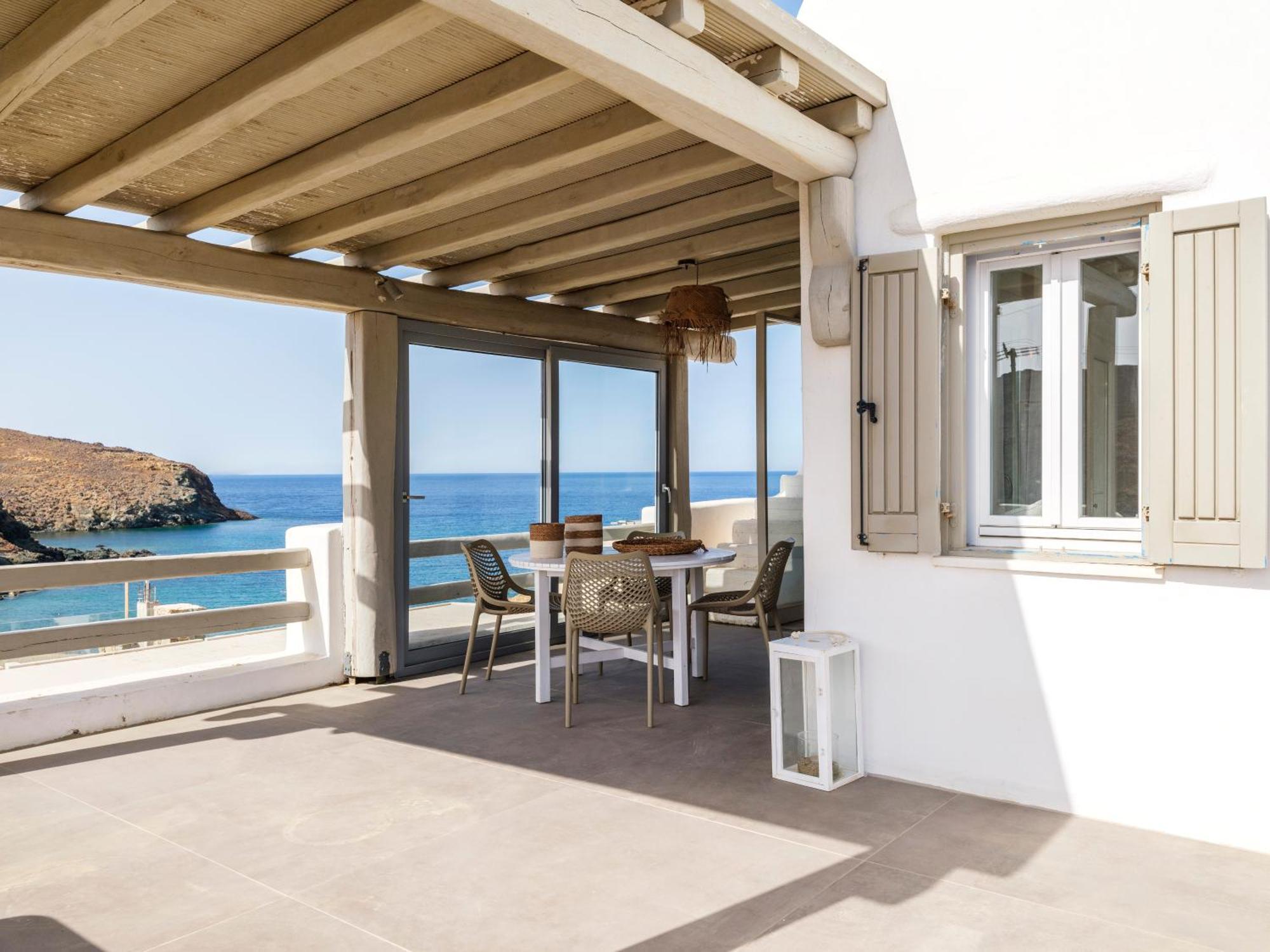 Merchia Beach Sea Rock & Sky Private Mykonos Residence المظهر الخارجي الصورة