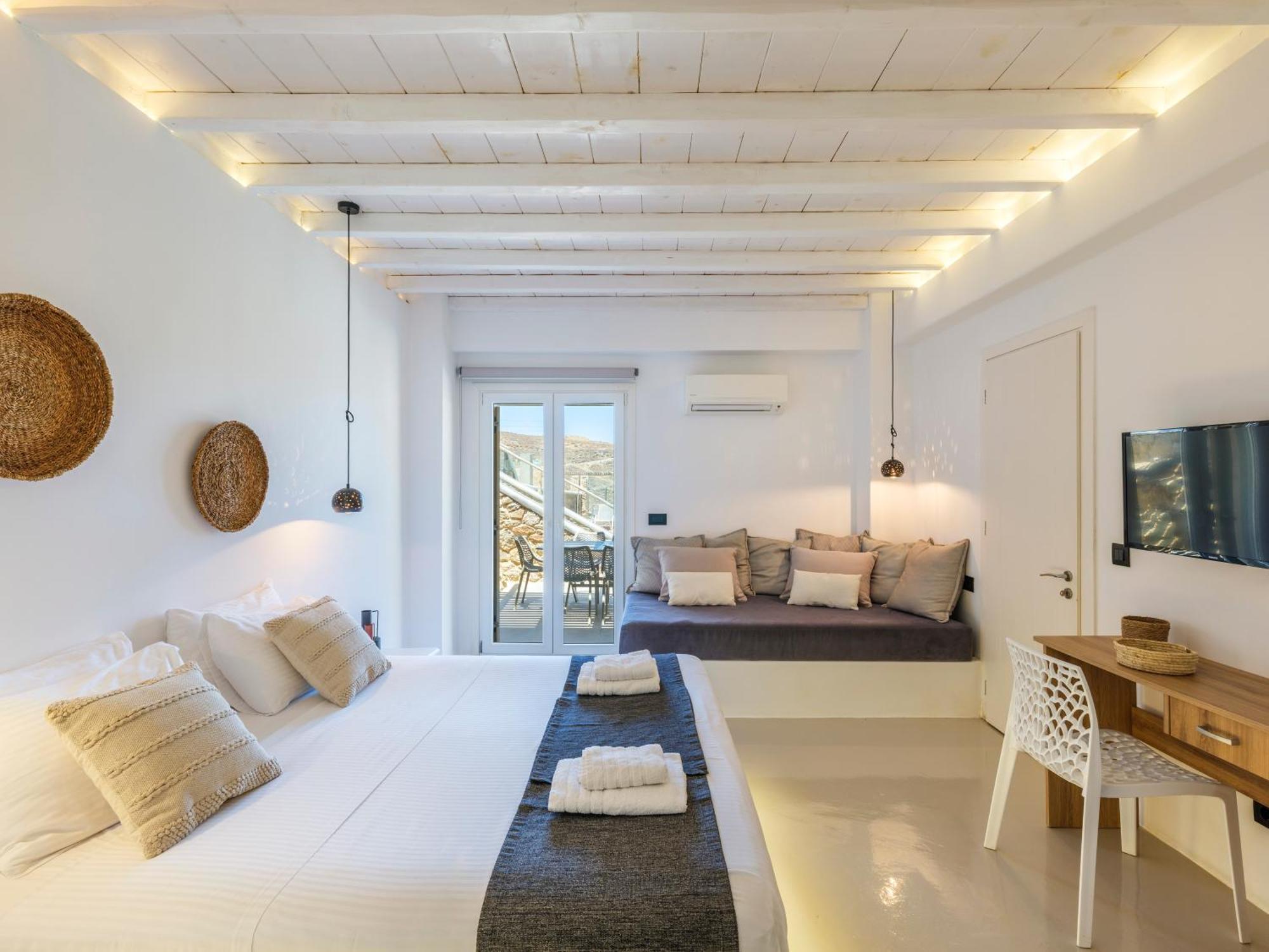 Merchia Beach Sea Rock & Sky Private Mykonos Residence المظهر الخارجي الصورة