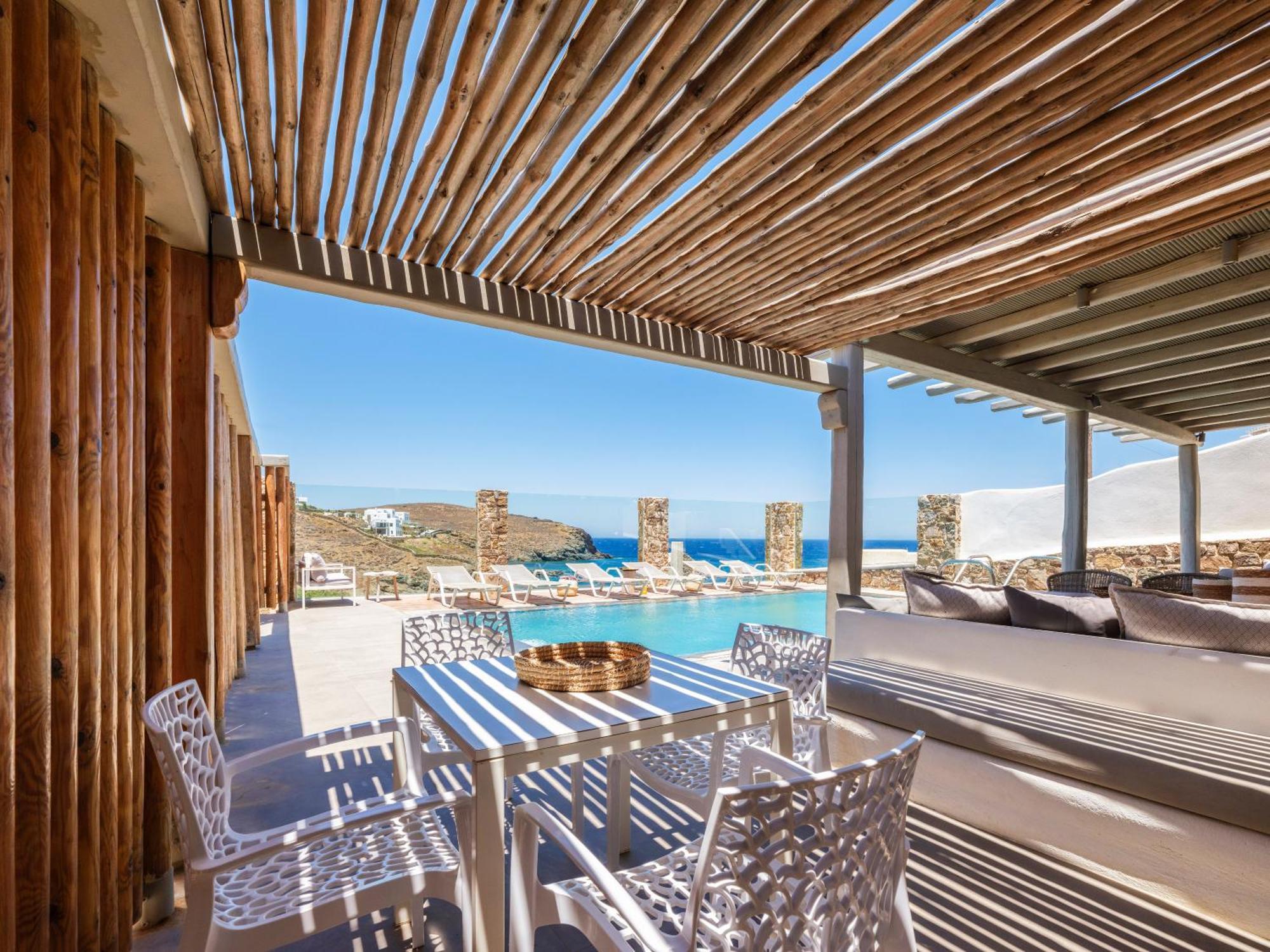 Merchia Beach Sea Rock & Sky Private Mykonos Residence المظهر الخارجي الصورة