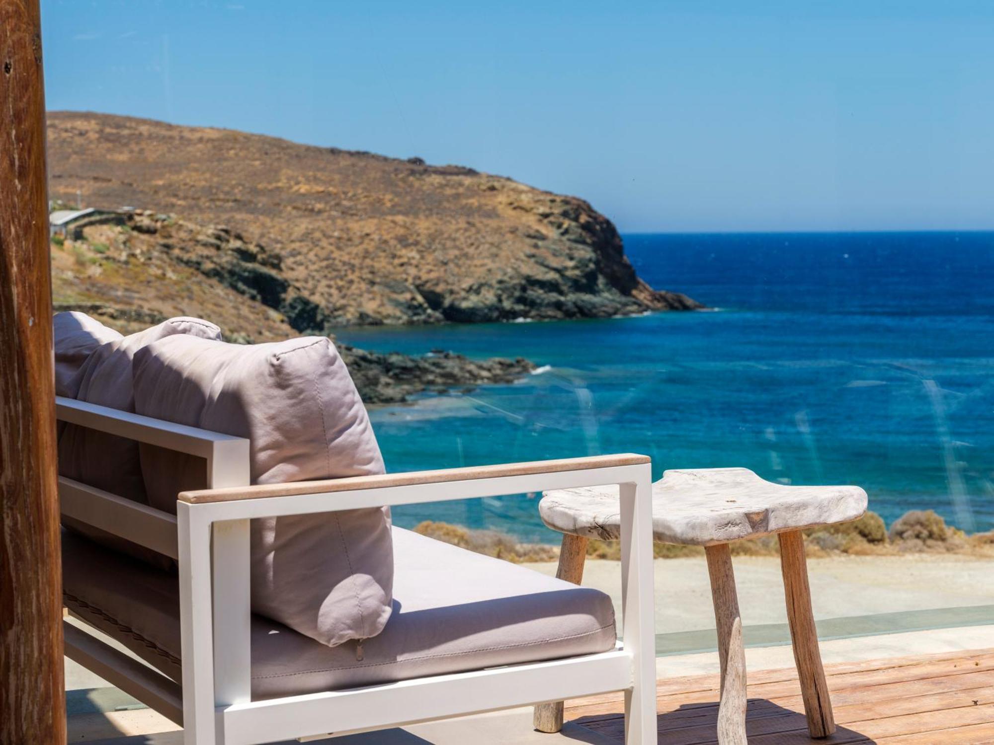 Merchia Beach Sea Rock & Sky Private Mykonos Residence المظهر الخارجي الصورة